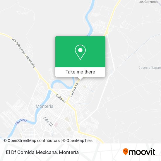 El Df Comida Mexicana map