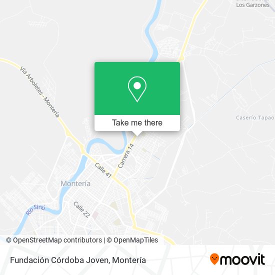 Fundación Córdoba Joven map