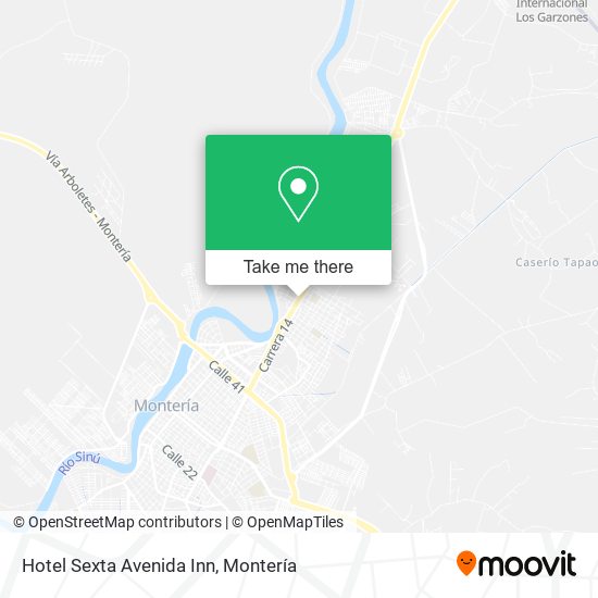 Mapa de Hotel Sexta Avenida Inn