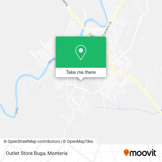 Outlet Store Buga map