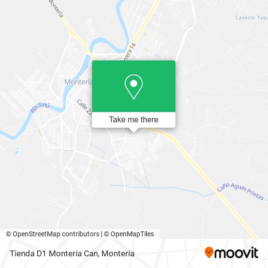 Tienda D1 Montería Can map