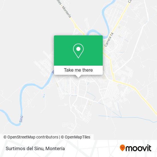 Surtimos del Sinu map