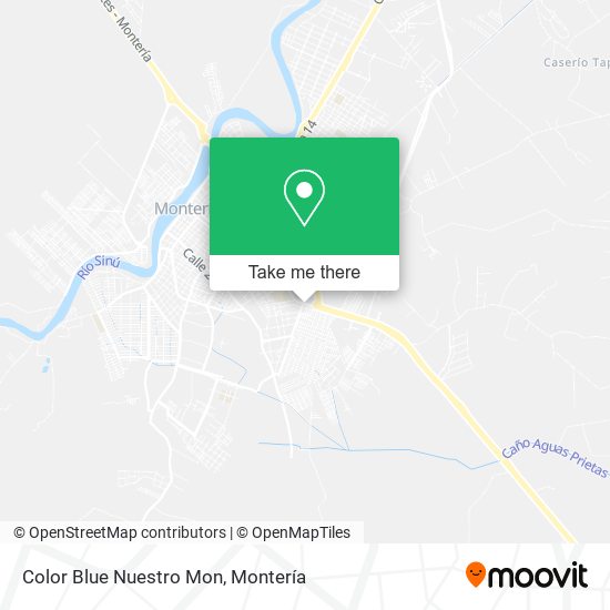 Color Blue Nuestro Mon map