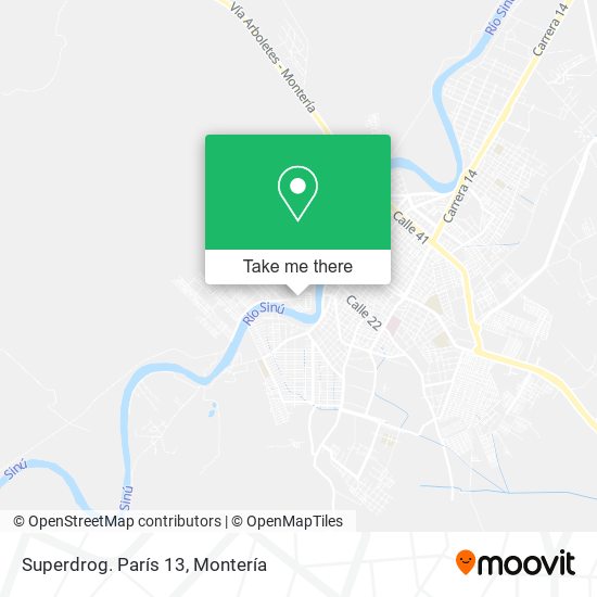 Superdrog. París 13 map