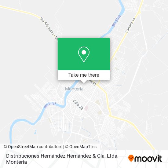 Distribuciones Hernández Hernández & Cía. Ltda map