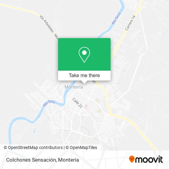 Colchones Sensación map