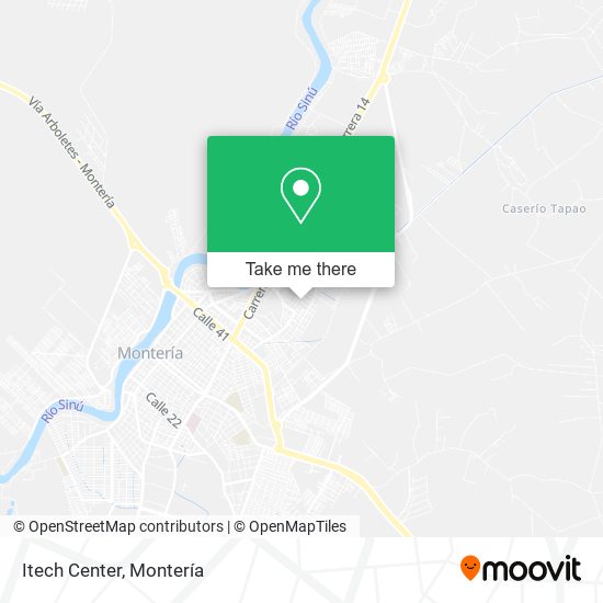 Mapa de Itech Center