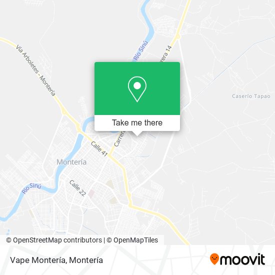 Vape Montería map