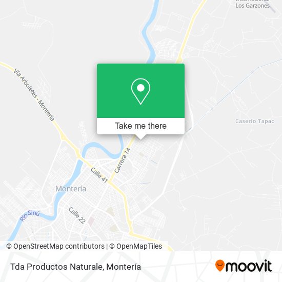 Tda Productos Naturale map