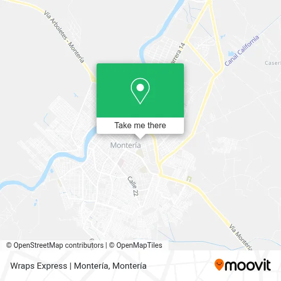 Wraps Express | Montería map