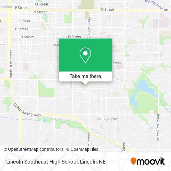 Lincoln Southeast High School map