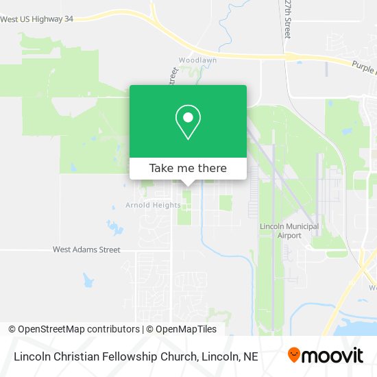 Lincoln Christian Fellowship Church map