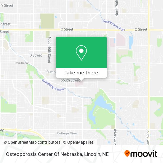 Osteoporosis Center Of Nebraska map