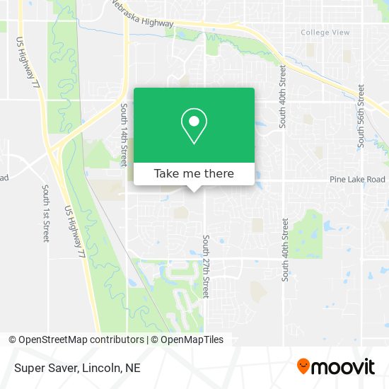 Mapa de Super Saver