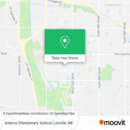 Adams Elementary School map