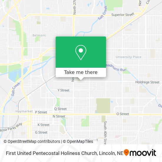 First United Pentecostal Holiness Church map