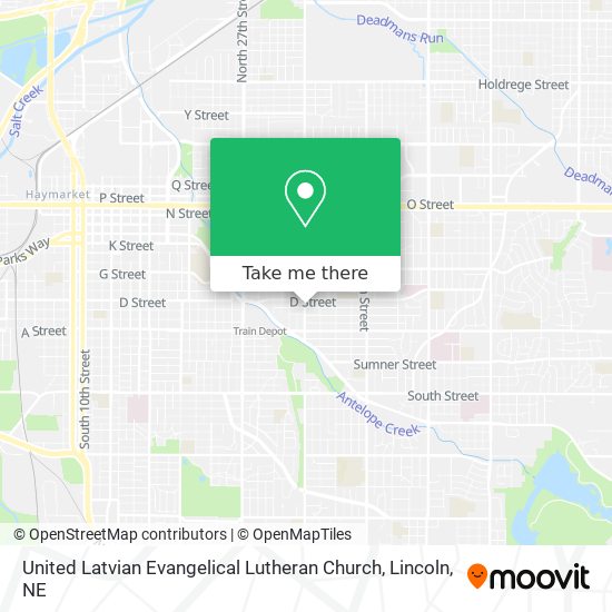 United Latvian Evangelical Lutheran Church map