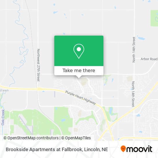 Brookside Apartments at Fallbrook map