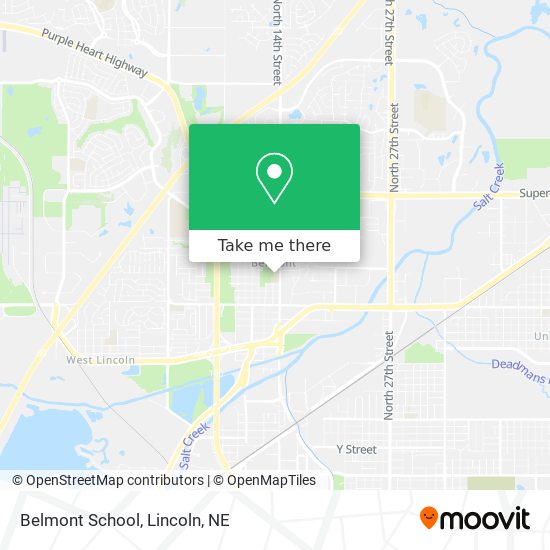 Belmont School map