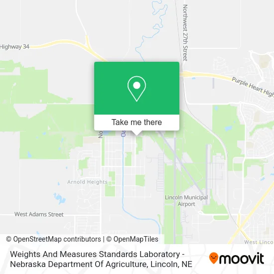 Weights And Measures Standards Laboratory - Nebraska Department Of Agriculture map