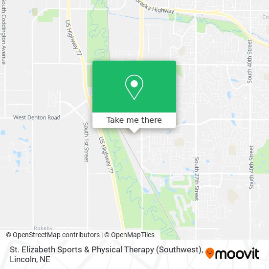 Mapa de St. Elizabeth Sports & Physical Therapy (Southwest)