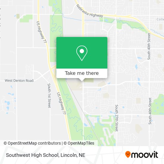 Southwest High School map