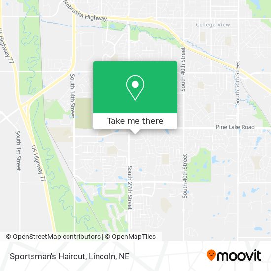 Sportsman's Haircut map