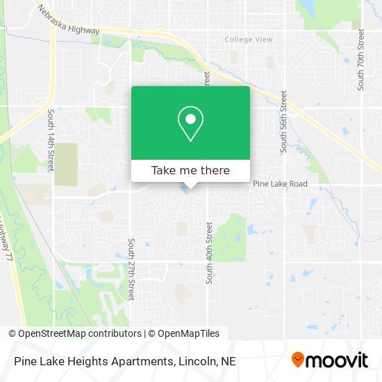 Mapa de Pine Lake Heights Apartments