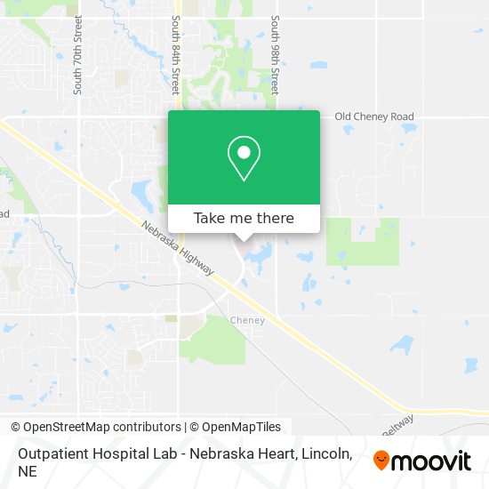 Mapa de Outpatient Hospital Lab - Nebraska Heart