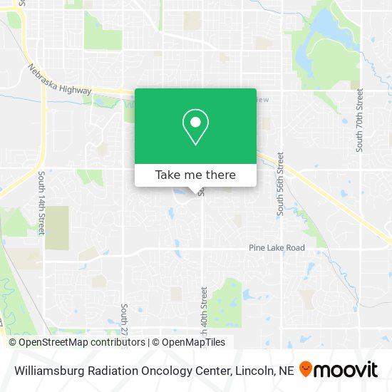 Williamsburg Radiation Oncology Center map
