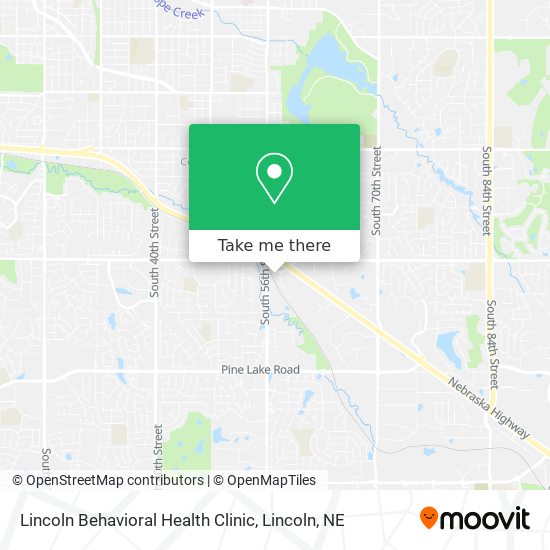 Mapa de Lincoln Behavioral Health Clinic