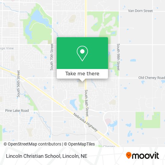 Lincoln Christian School map