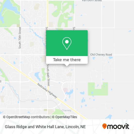 Glass Ridge and White Hall Lane map