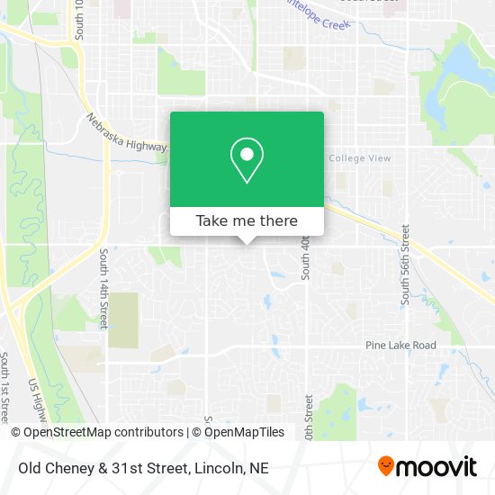 Mapa de Old Cheney & 31st Street