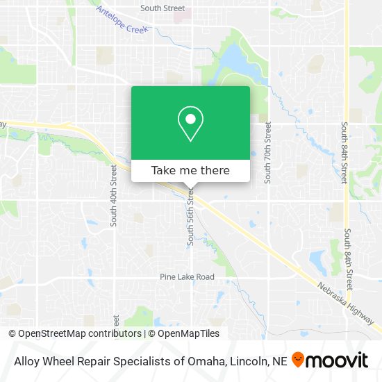 Alloy Wheel Repair Specialists of Omaha map