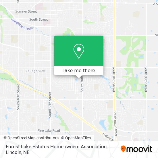 Mapa de Forest Lake Estates Homeowners Association