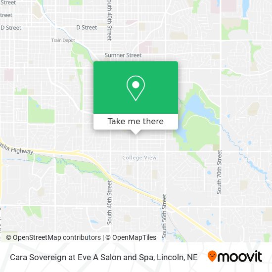 Cara Sovereign at Eve A Salon and Spa map