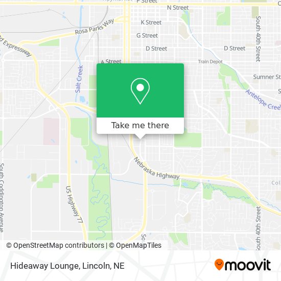 Mapa de Hideaway Lounge