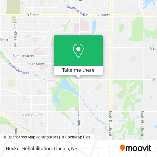 Husker Rehabilitation map