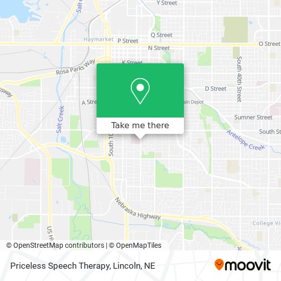 Priceless Speech Therapy map
