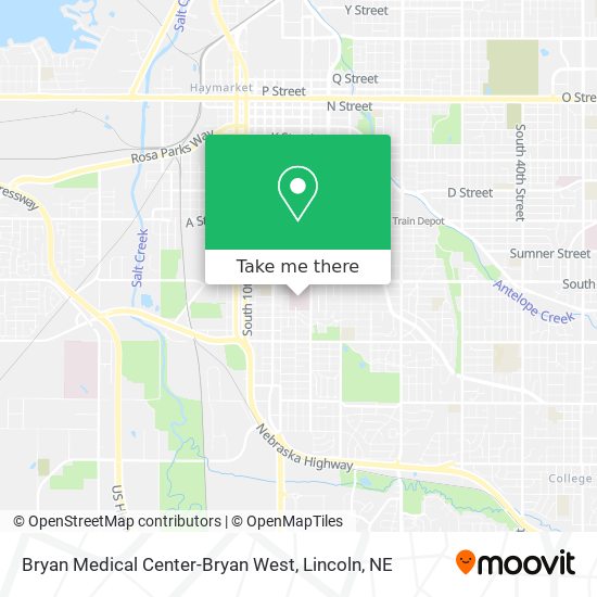 Mapa de Bryan Medical Center-Bryan West