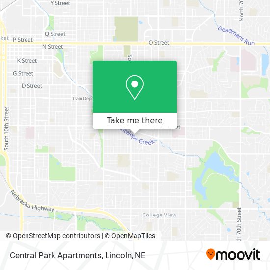 Central Park Apartments map