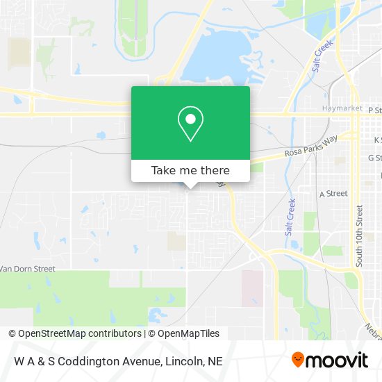 W A & S Coddington Avenue map