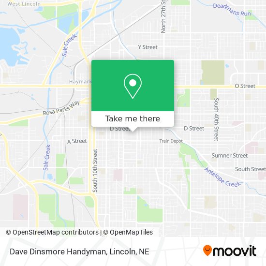 Dave Dinsmore Handyman map