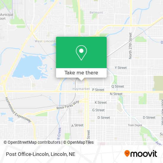 Mapa de Post Office-Lincoln