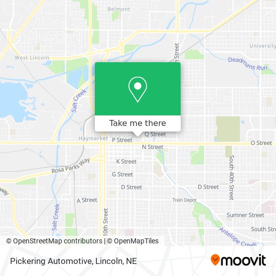 Pickering Automotive map