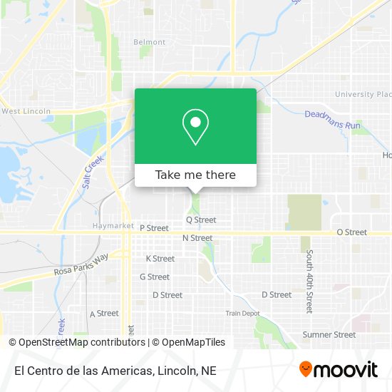 Mapa de El Centro de las Americas