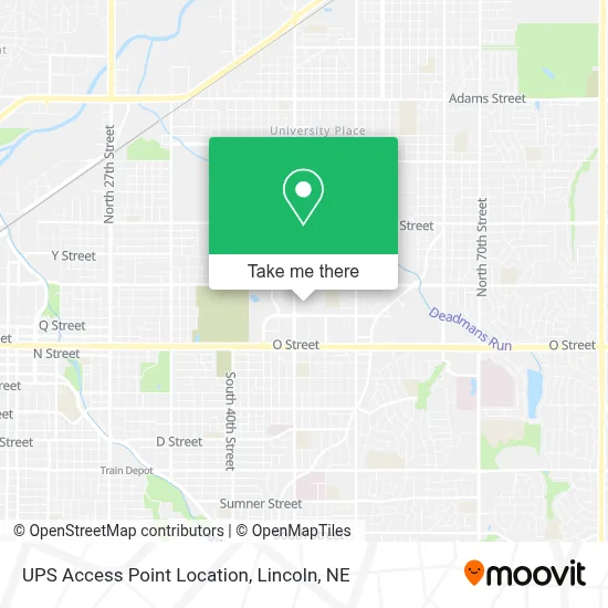 UPS Access Point Location map