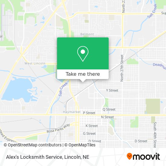 Alex's Locksmith Service map