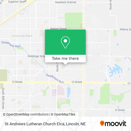 Mapa de St Andrews Lutheran Church Elca